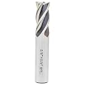 End Mill Set 5/8" Cutting Dia 5/8" Shank 4 Flute HSS End Mill Drill Bit, CNC End Milling Cutter for Wood, Aluminum, Steel, Titanium, Foam, Plastic