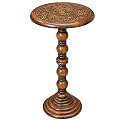 End Table in Solid Mango Wood,Handcrafted Accent Side Table, 12x12x22 Inch