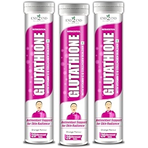 end2end nutrition glutathione with vitamin c hyaluronic acid blueberry grape seed goji beej vitamin e selenium and biotin  collagen builder for for skin glow hydration amp radiance - pack of 3 60 tablets