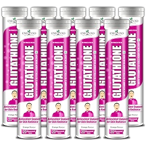 end2end nutrition glutathione with vitamin c hyaluronic acid blueberry grape seed goji beej vitamin e selenium and biotin  collagen builder for for skin glow hydration amp radiance - pack of 9 180 tablets
