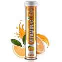 End2End Nutrition Vitamin C Tablets with 1000mg Amla &amp; Zinc, Vitamin C Supplement for Immunity, Collagen Support &amp; Skin Health | Orange Flavour - (Pack of 1) 20 Effervescent Tablets