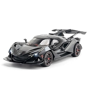 endevi124 scale exclusive alloy metal pull back die-cast car model with sound light mini auto toy for kids metal model toy car with sound and light 124 apollo ie-multicolor