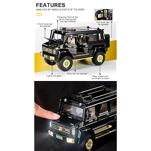 endevi124 scale exclusive alloy metal pull back die-cast car model with sound light mini auto toy for kids metal model toy car with sound and light 124 merrc u5000 monster-multicolor