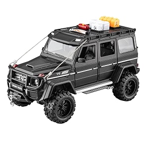 endevi124 scale exclusive alloy metal pull back die-cast car model with sound light mini auto toy for kids metal model toy car with sound and light 124 -ma-rcides-benz g550-4x4multicolor