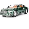 endevi1:24 Scale Exclusive Alloy Metal Pull Back Die-cast Car Model with Sound Light Mini Auto Toy for Kids Metal Model Toy Car with Sound and Light (1.24 -Scale Bently-Green)