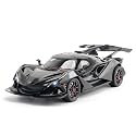 endevi1:24 Scale Exclusive Alloy Metal Pull Back Die-cast Car Model with Sound Light Mini Auto Toy for Kids Metal Model Toy Car with Sound and Light (1.24 Apollo IE-Multicolor)