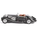 endevi1:24 Scale Exclusive Alloy Metal Pull Back Die-cast Car Model with Sound Light Mini Auto Toy for Kids Metal Model Toy Car with Sound and Light (1.18-1936 Merrc-Bennz Classic -Black)