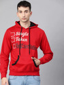ENDGAME Printed Hooded Neck Casual Men Red Sweater