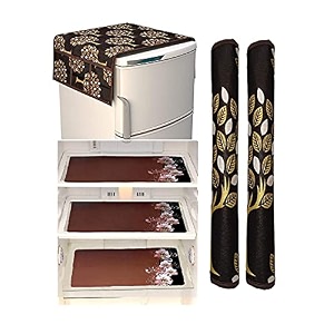 fridge cover for top 21 x 39 inches 2 handle cover 3 piece fridge mats golden tree 32