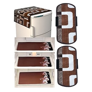 fridge cover for top 21 x 39 inches 2 handle cover 3 piece fridge mats brown box 32