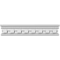 Endurathane Bedford Crosshead w/Dentil Trim, 123" Bottom Width x 124 1/8" Top Width x 3 1/2"H x 7/8"P, Factory Primed