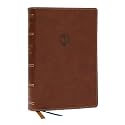 Enduring Word Study Bible: Pastoral Commentary from Every Chapter of the Bible (NKJV, Brown Leathersoft, Red Letter, Comfort Print)