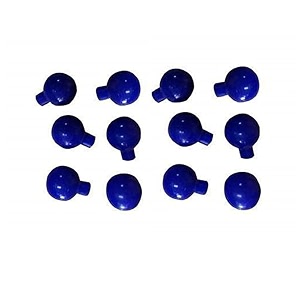 ecg chest electrode silicone rubber bulb pack of 12 blueblack