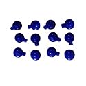 Ecg Chest Electrode Silicone Rubber Bulb (Pack of 12) Blue/Black