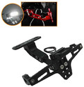 ENEMYT CNC Adjustable LED Tail Tidy with Number Plate Holder with LED for Yamaha R15 V3 Bike Number Plate