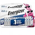 Energizer AA Batteries, Ultimate Double A Battery Lithium, 12 Count (Pack of 2)