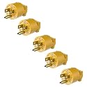 ENERLITES NEMA 5-15P Plug, Male Extension Cord Ends, 15A 125V, Yellow,5Pack