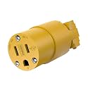 ENERLITES NEMA 5-15R Connector, Female Extension Cord Ends, Yellow