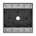 ENERLITES Weatherproof Outlet Box with Five 1/2-in Threaded Outlets, Outdoor Electrical Box, 5 Holes 0.50” Each, 2-Gang, 4.53” Height x 4.53” Length x 2.16” Depth, EN2550 Grey