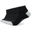 EnerWear 10P Pack Unisex Cotton Moisture Wicking Cushion Ankle Socks