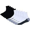 EnerWear 10P Pack Unisex Cotton Moisture Wicking Cushion Ankle Socks