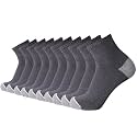 EnerWear 10P Pack Unisex Cotton Moisture Wicking Cushion Ankle Socks