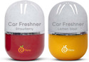Enew Lemon Blast & Strawberry Car Freshener Diffuser Set RefreshDrive Twist-Activated Car Gel Air Freshener -Lemon Blast & Strawberry (2 x 100 ml)