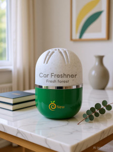 enew fresh forest car freshener diffuser set refreshdrive twist-activated car gel air freshener - fresh forest 100 ml