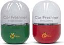 Enew Fresh Forest & Strawberry Car Freshener Diffuser Set RefreshDrive Twist-Activated Car Gel Air Freshener - Fresh Forest (2 x 100 ml)