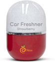 Enew Strawberry Car Freshener Diffuser Set RefreshDrive Twist-Activated Car Gel Air Freshener - Strawberry Scent (100 ml)