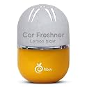 RefreshDrive Twist-Activated Car Gel Air Freshener - Lemon Blast - Pack 2, Long-lasting Fragrance up to 30 Days, Auto Scent Diffuser with Easy On-Off, Odor Eliminator for Car Interior