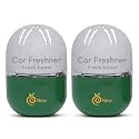 RefreshDrive Twist-Activated Car Gel Air Freshener - Fresh Forest - Pack 2, Long-lasting Fragrance up to 30 Days, Auto Scent Diffuser with Easy On-Off, Odor Eliminator for Car Interior
