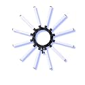 Photographic Lighting Dimmable 3200-5600K 6 Tubes LED Photography Star Light Lamp for Camera Photo Studio Phone Shooting, YouTube Makeup