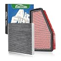 Engine Air Filter &amp; Cabin Air Filter Fit for Cherokee 2019-2020 L4 2.4L, Cherokee 2019-2020 V6 3.2L Activated Carbon Cabin Filter Replace#CF12307 68245310AA Car Accessories