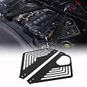 Engine Bay Panel Cover Compatible with Chevrolet Corvette C8 2020-2023, 100% Real Carbon Fiber Rear Engine Covers Left Right Engine Case Guards Protector Splash Shield, C8 Accessories 2PCS