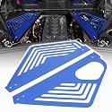 Engine Bay Panel Cover Compatible with Chevrolet Corvette C8 2020-2023, Aluminum Alloy Rear Engine Covers Left Right Engine Case Guards Protector Splash Shield, C8 Accessories 2PCS (Blue)