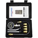 8Pcs Engine Fuel Compression Tester Gauge Kit with Adapter for Car Truck