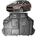 Engine Guards Mud Flaps for Ford Focus 2012 2013 2014 2015 2016 2017 2018 Front Engine Splash Shield Guards Suitable for Focus ST/RS Under Engine Cover Directly Replace Original One Black