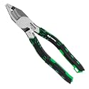 ENGINEER 8.5" Shearing Linesman Pliers Cable/Wire Cutter Blades for Electrician Work, Screw Extractor Jaws For φ0.1-0.37 inch screws (3-9.5 mm)