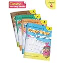 English Cursive Writing Books for 6 to 10 Year Kids | Handwriting Practice Pattern Writing Books | Story Theme Based Practice Activities For Children | Set of 4