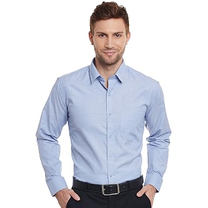 Hancock English Solid Slim Fit Cotton Rich