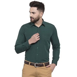English Navy Men Dress Shirt