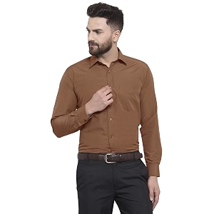 English Navy Mens Slim Fit Formal Shirt