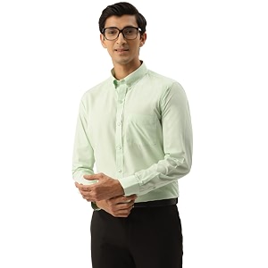 English Navy Men Dress Shirt