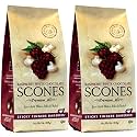 English Scone Mix, Raspberry White Chocolate by Sticky Fingers Bakeries – Easy to Make English Scones Fresh Baked, Makes 12 Scones (2pk)