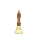 Engravable Solid Brass School Bell and Teacher Handbell (Small, Engraved)
