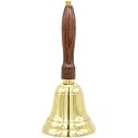 Engravable Solid Brass School Bell and Teacher Handbell (X-Large, Engraved)