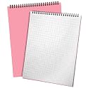 Engrowtic Top Spiral Graph Paper Notebook A4 70 Sheet, Pink, 1 Pack