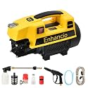 High Pressure Washer, Car Washer, 2000 Watts Motor, 140 Bars Pressure, 8 L/Min Flow Rate, 5 Meters Outlet Hose, Portable, Car, Bike &amp; Home Cleaning, Yellow