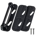 Enhon 1 Pack Screen Door Spring Strike Plate(Low Profile Spring,Black)